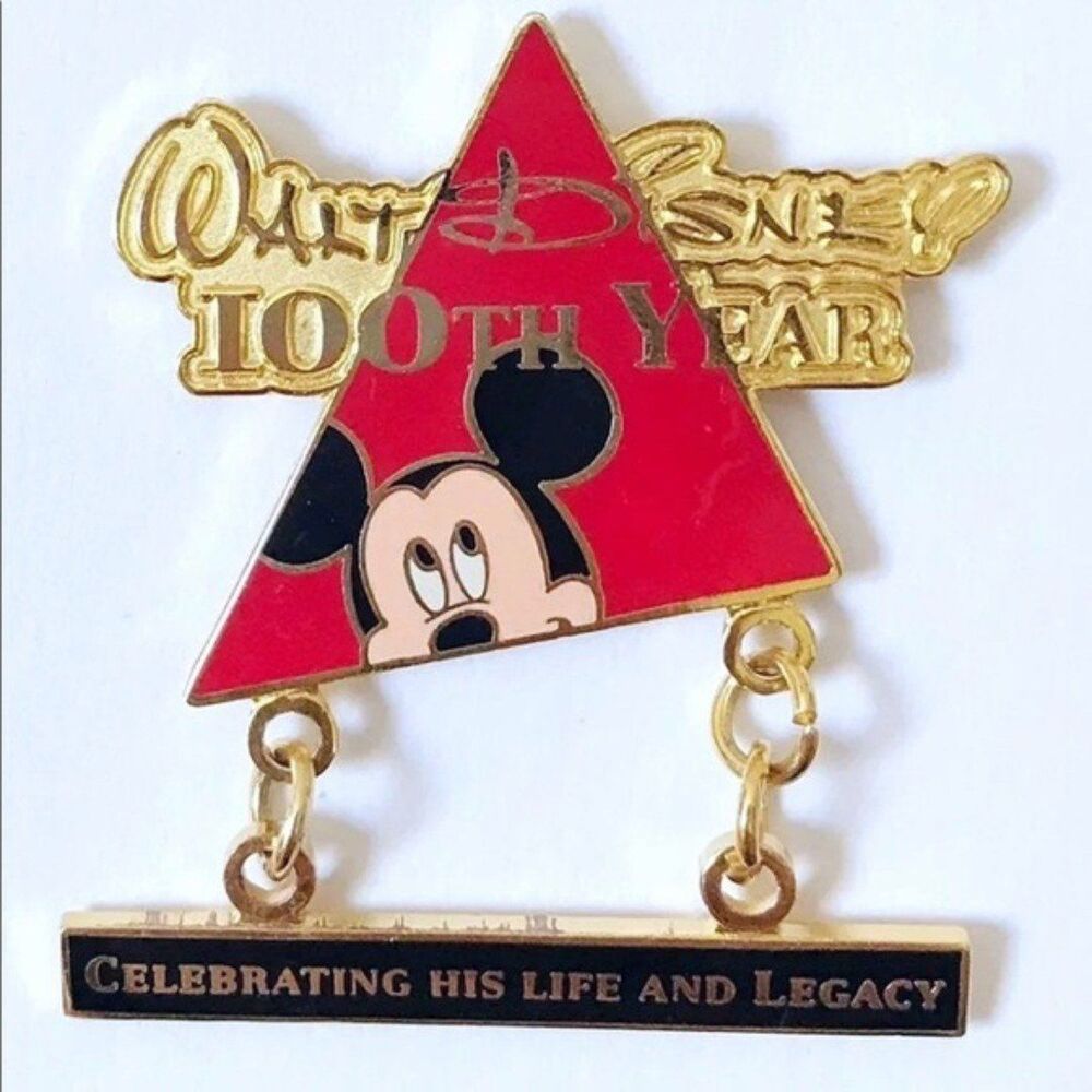 Walt Disney’s 100th Year Mickey Disney Pin 4958